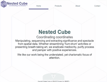 Tablet Screenshot of nestedcube.com